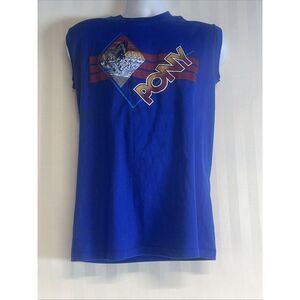 Pony Sportswear Sleeveless T Shirt‎ Vintage 90s Sneaker Brand Gray 1990s medium